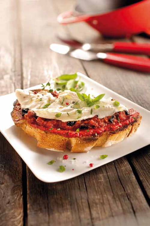 Bruschetta végétarienne : la recette facile