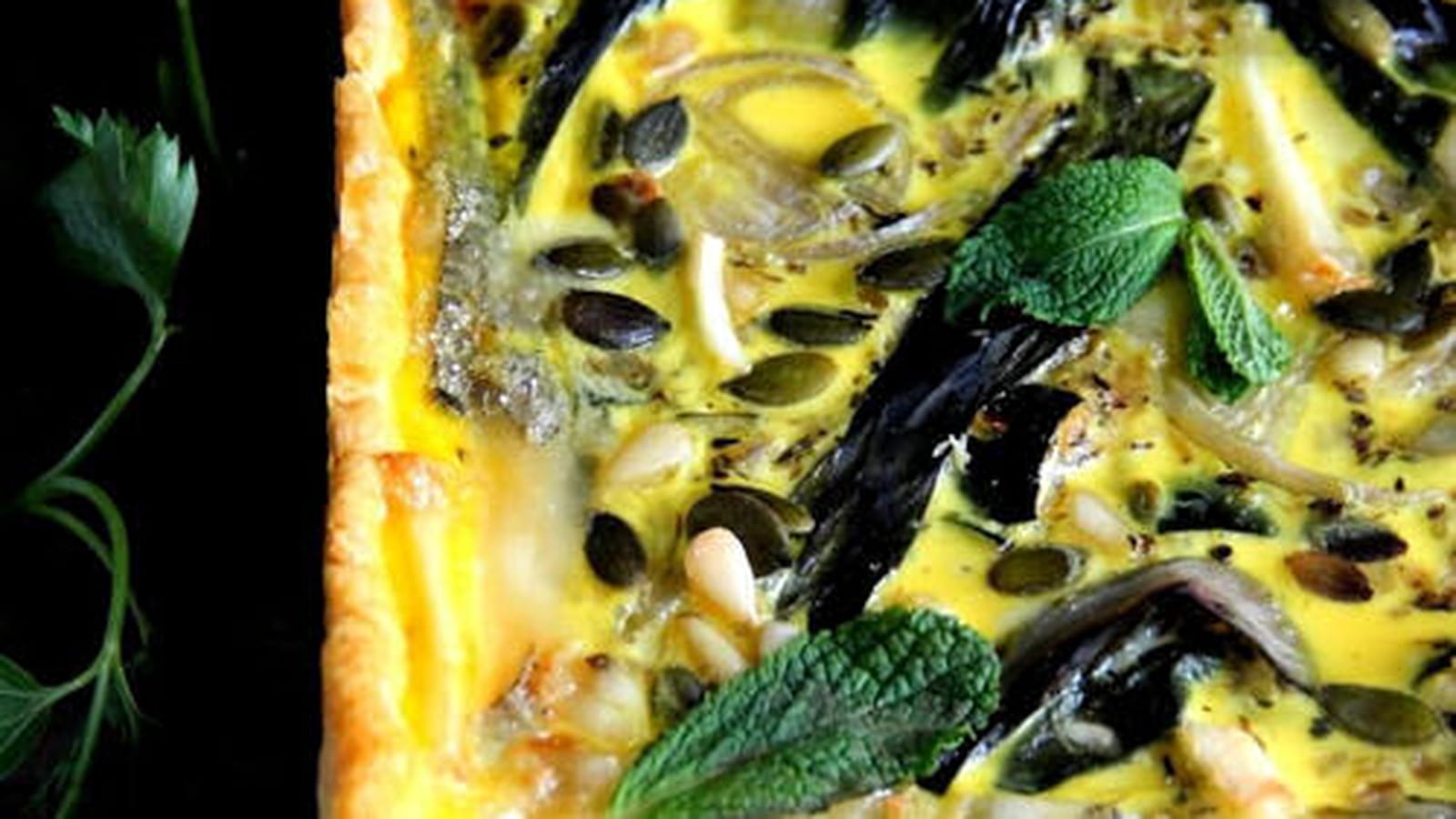 Quiche aux blettes et chèvre