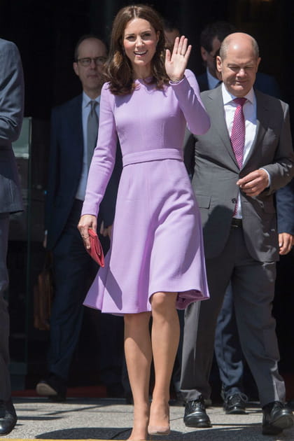 Kate Middleton en robe Emilia Wickstead en 2017
