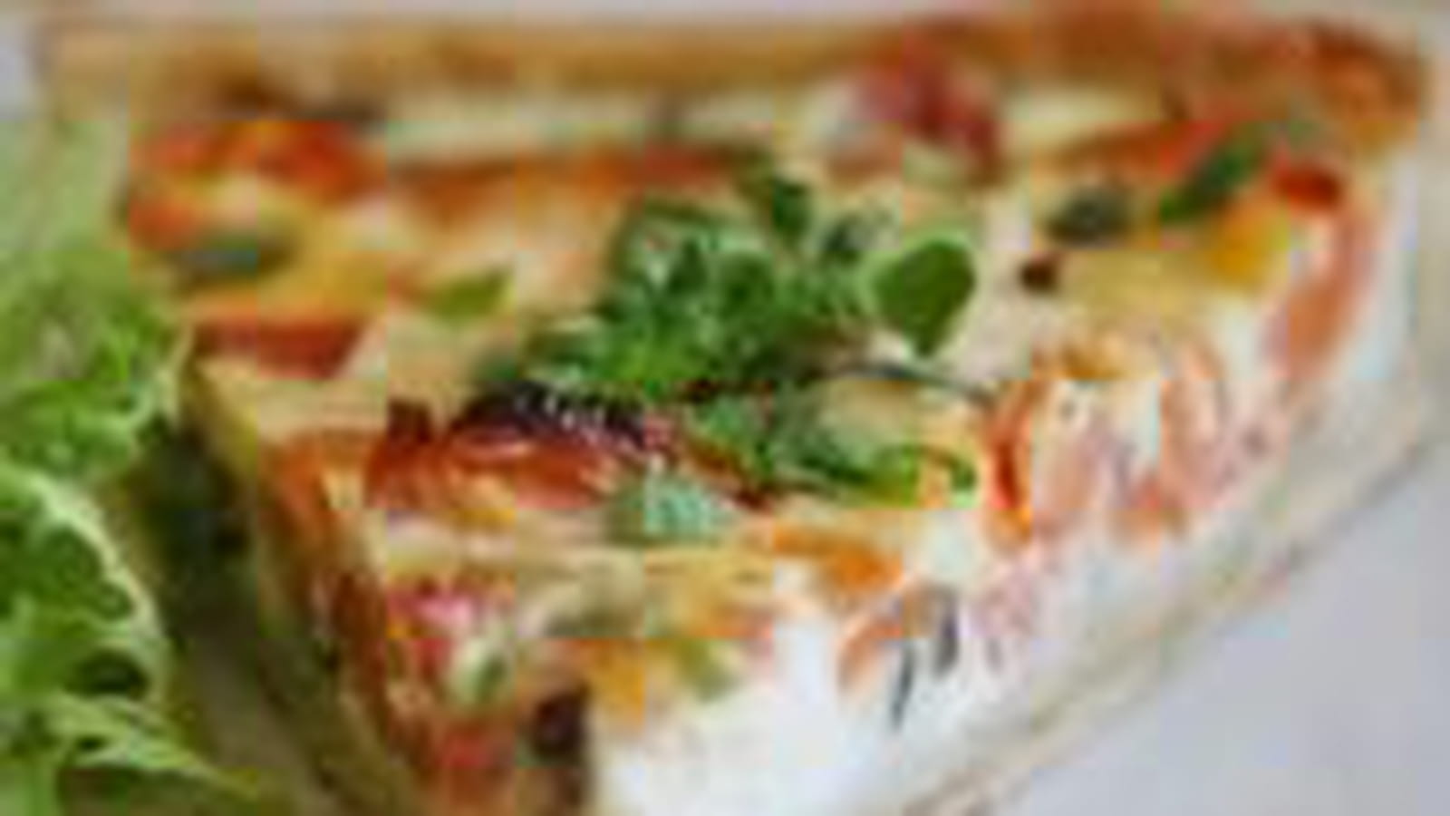 Quiche aux tomates, fromage de chèvre et basilic