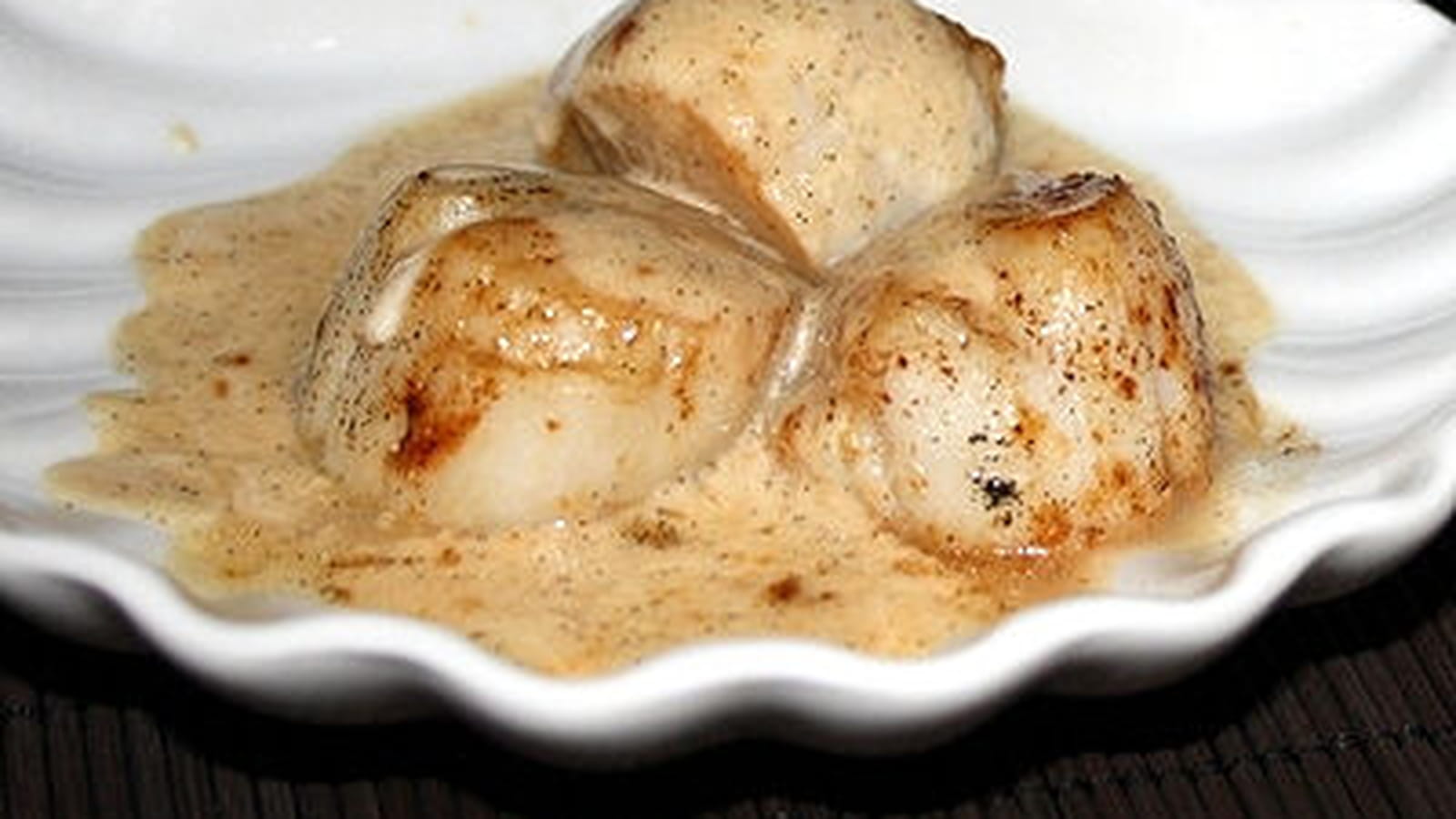 Noix de Saint Jacques crème vanillée