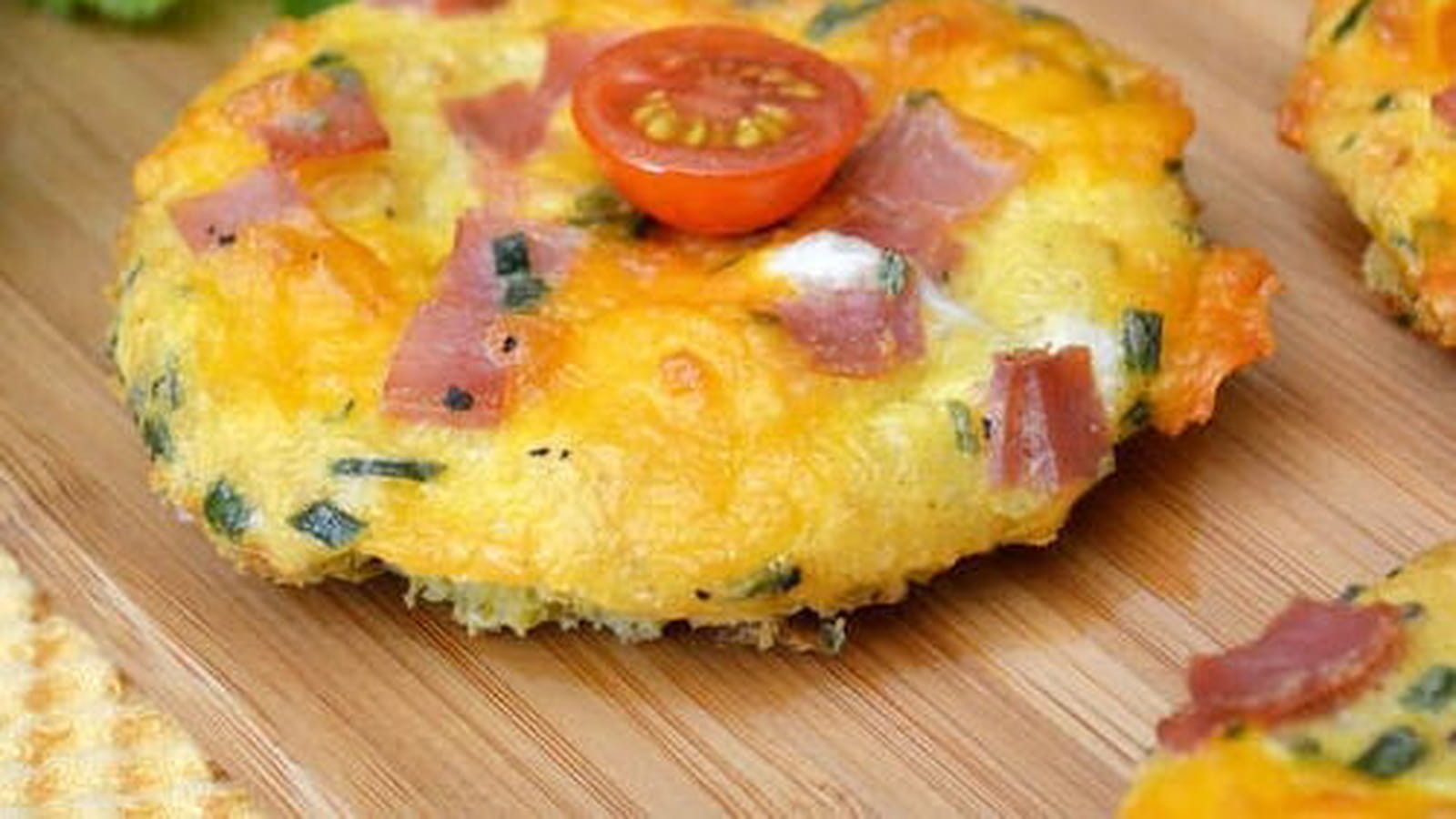 Toasts - omelettes au jambon, gruyère et cheddar