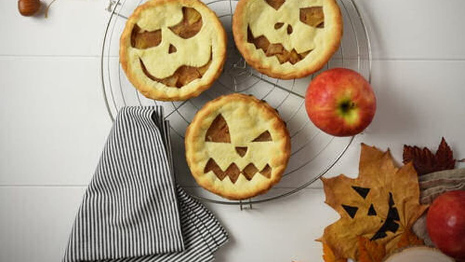 Tourte aux pommes d'Halloween aux Pink Lady®