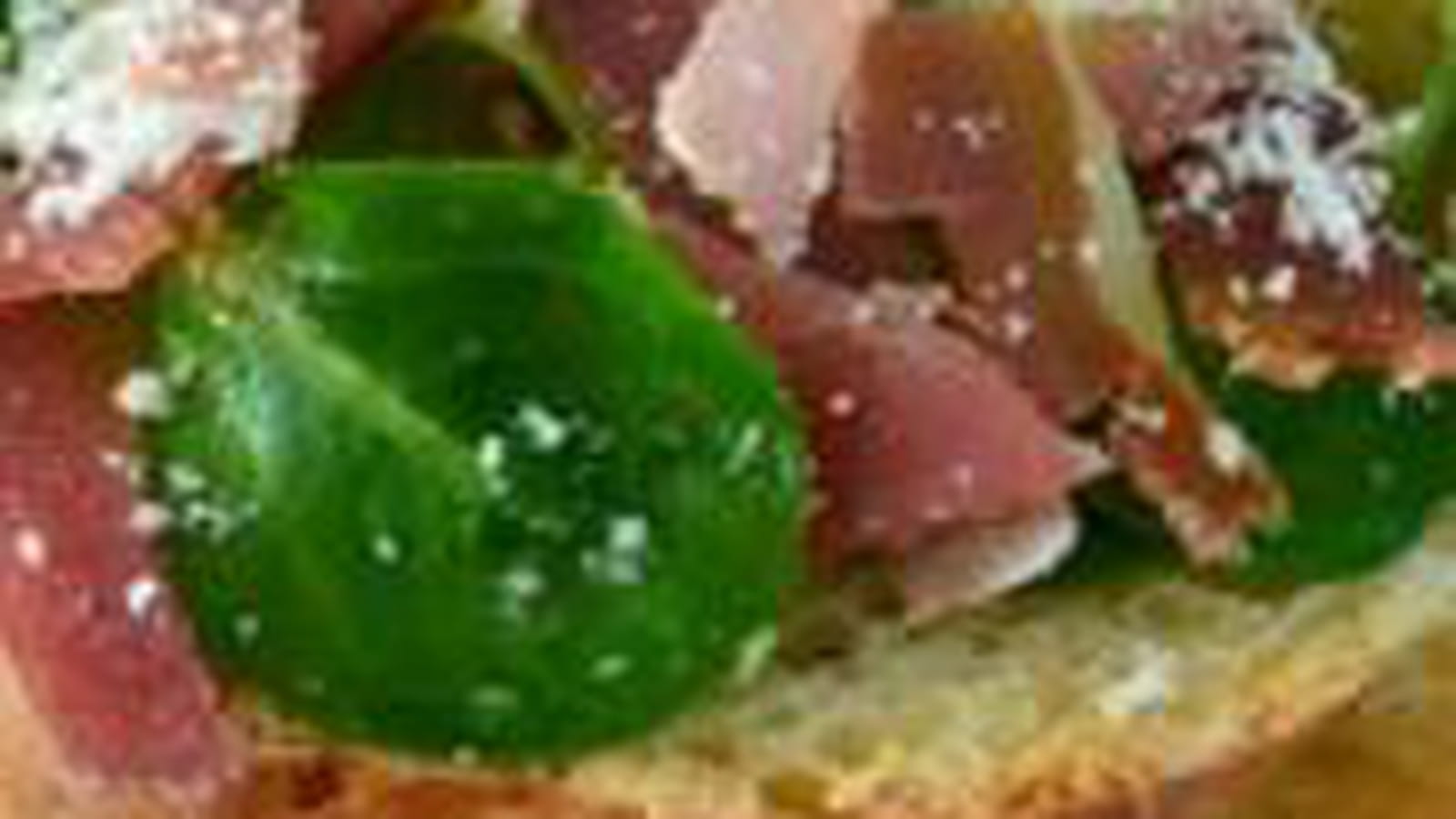 Tartine jambon cru parmesan