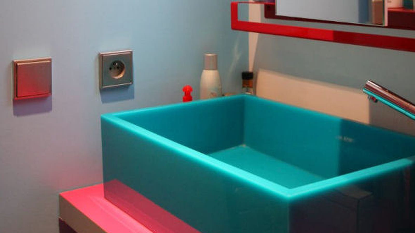 Vasque colorée