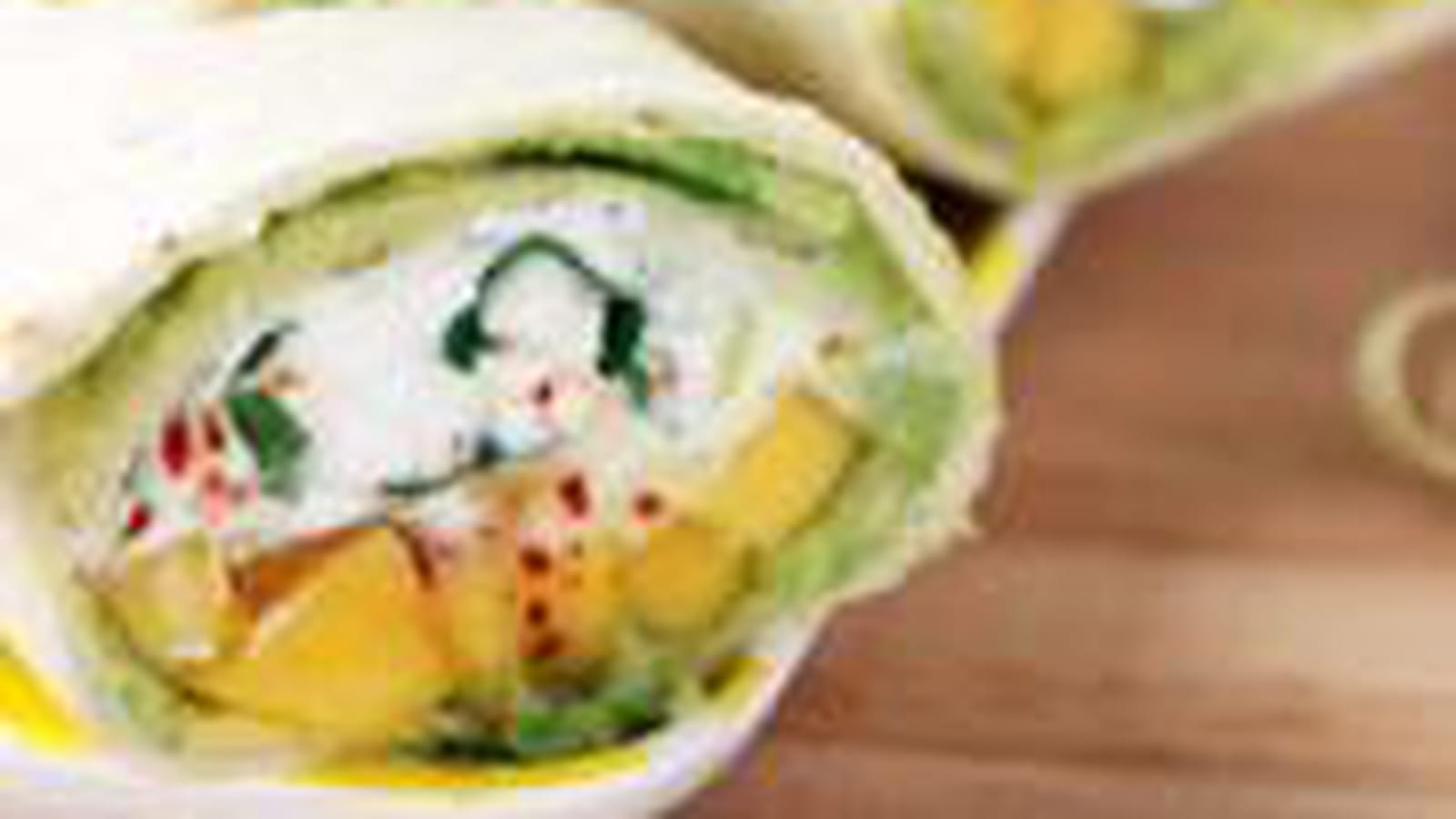 Wraps avocat-chèvre-mangue