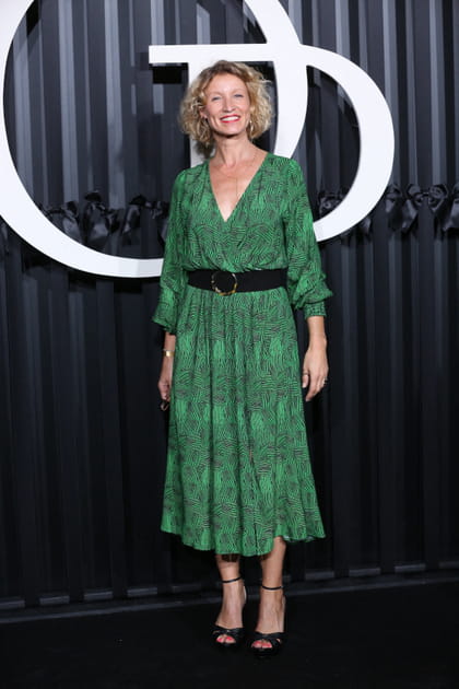 Alexandra Lamy en robe verte