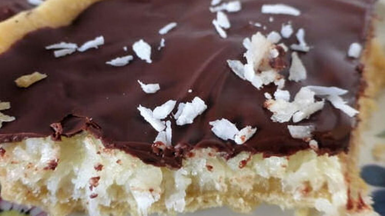 Tarte gourmande au chocolat et à la noix de coco