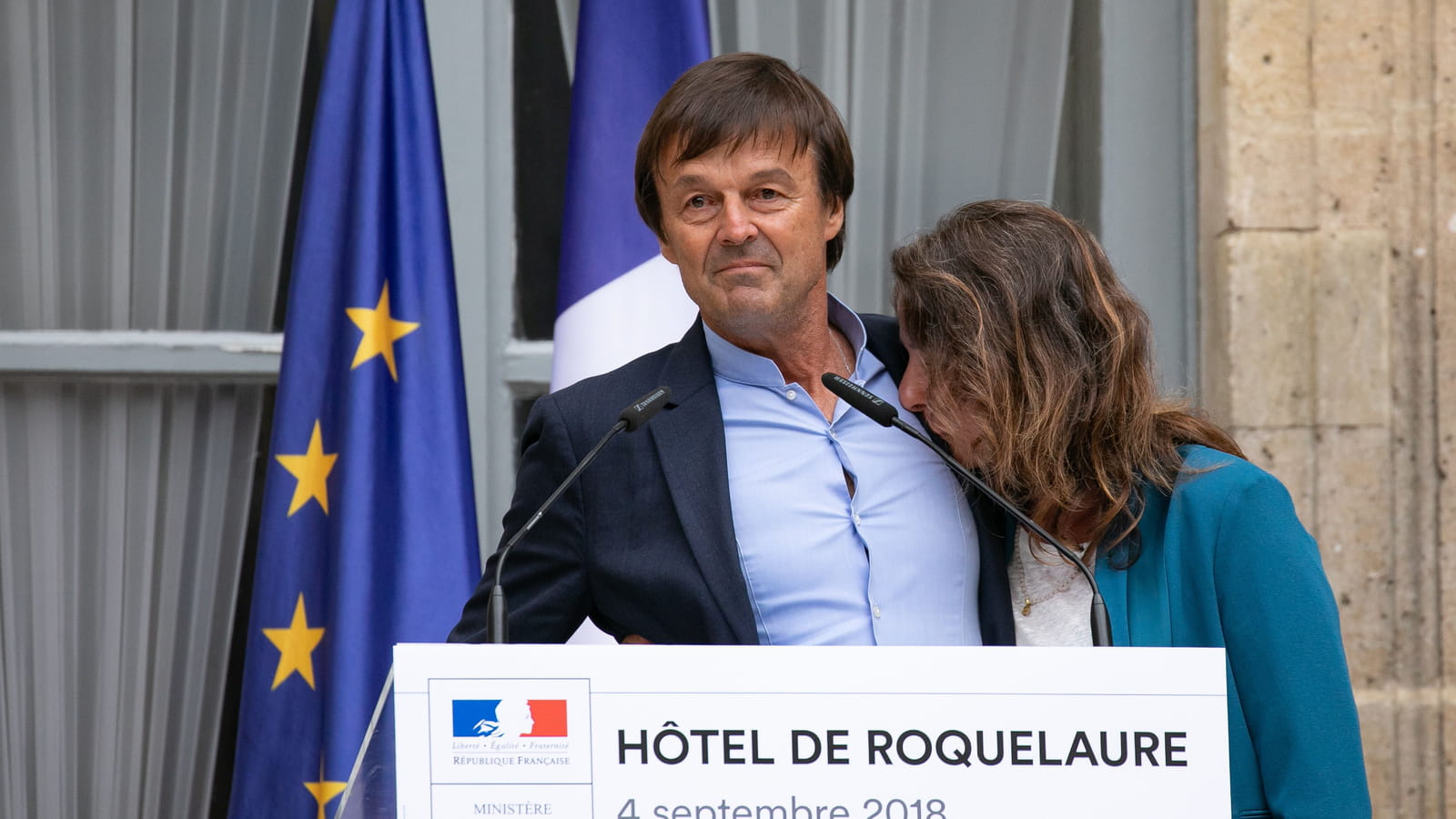 Nicolas Hulot et sa femme Florence Lasserre