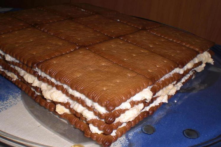 Gateau Aux Petits Beurres A La Creme Et Au Cafe