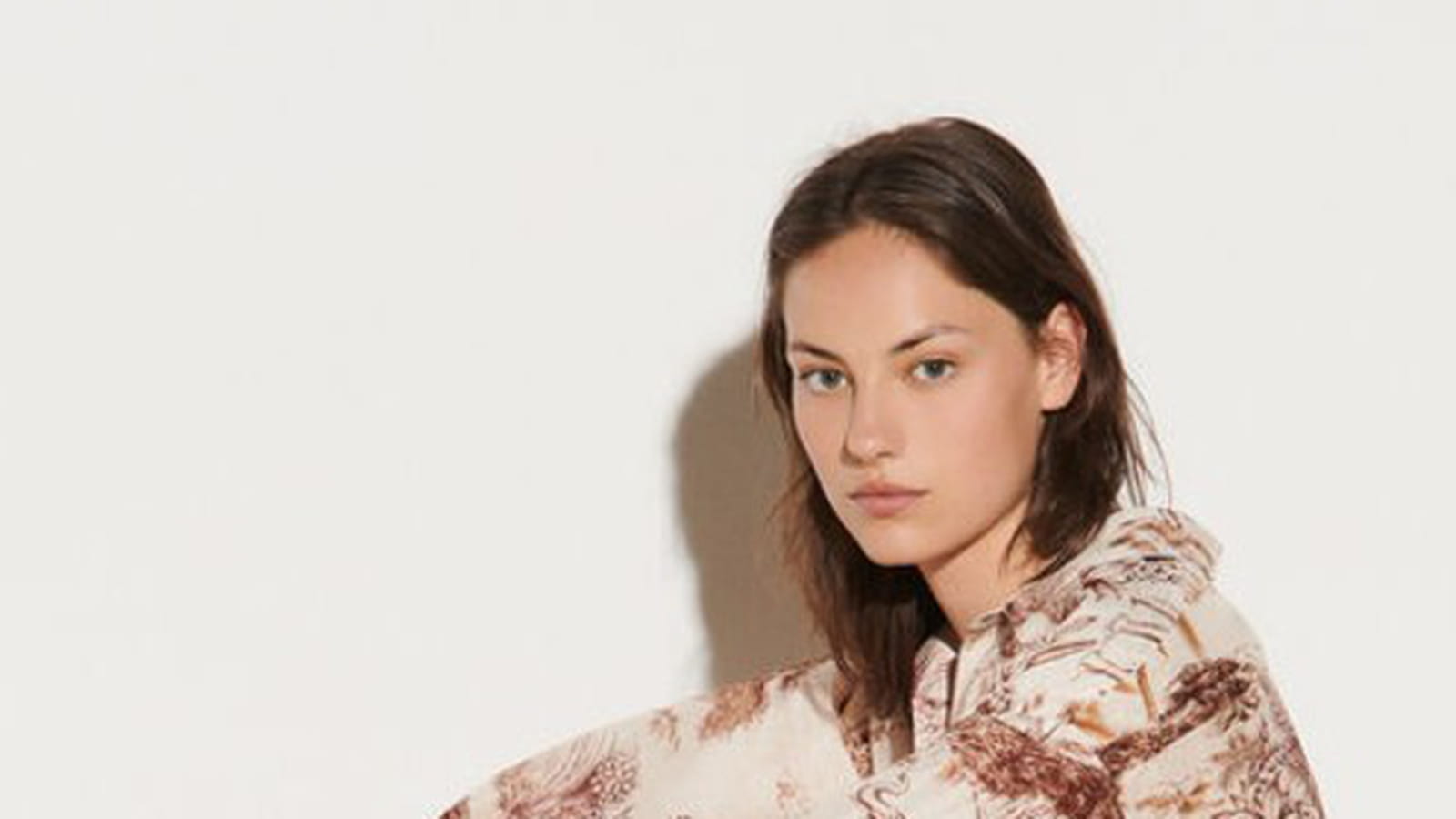 Robe chemise imprimée Sandro
