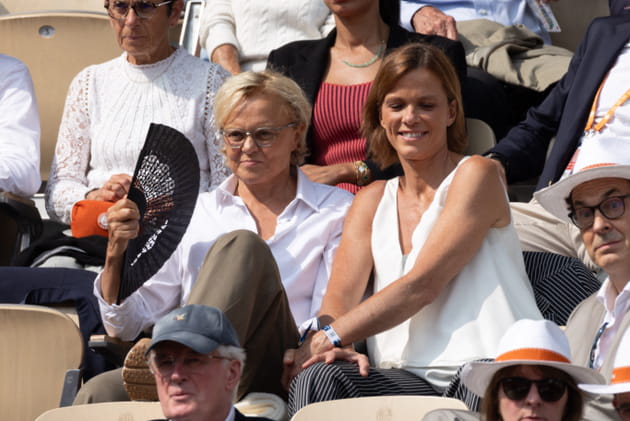 Muriel Robin et sa femme Anne Le Nen, duo complice à Roland-Garros