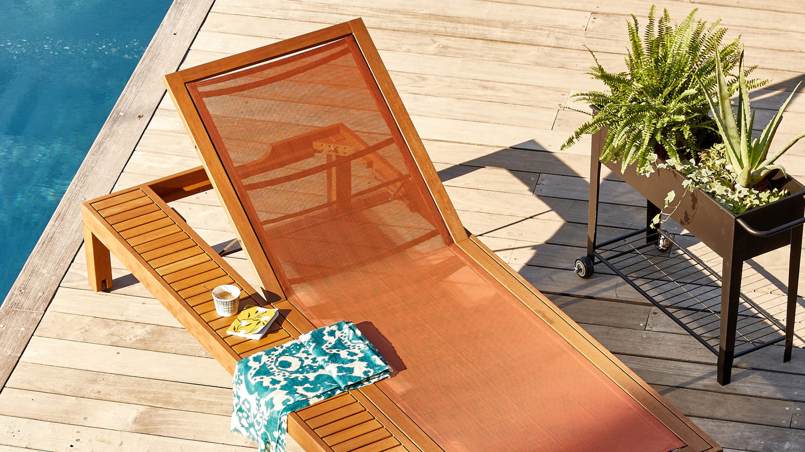 Chaise longue pratique