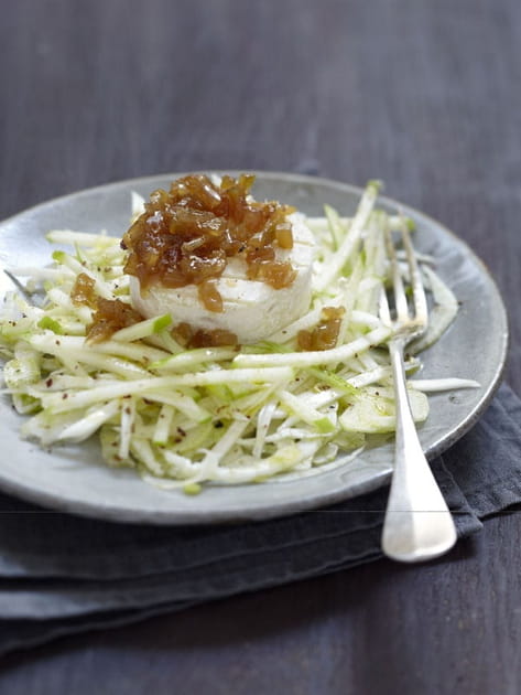 Salade croquante de fenouil, c&eacute;leri-rave et pomme