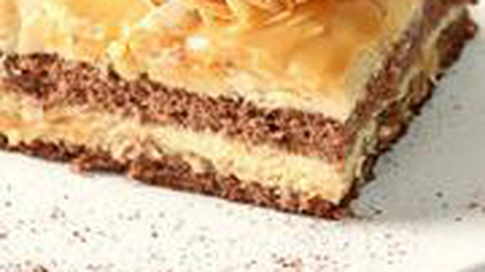 Entremet poire-caramel