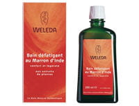 bain défatigant au marron d'inde, par weleda.