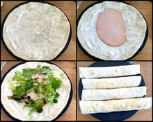 Wrap au fromage et blanc de poulet : Etape 1