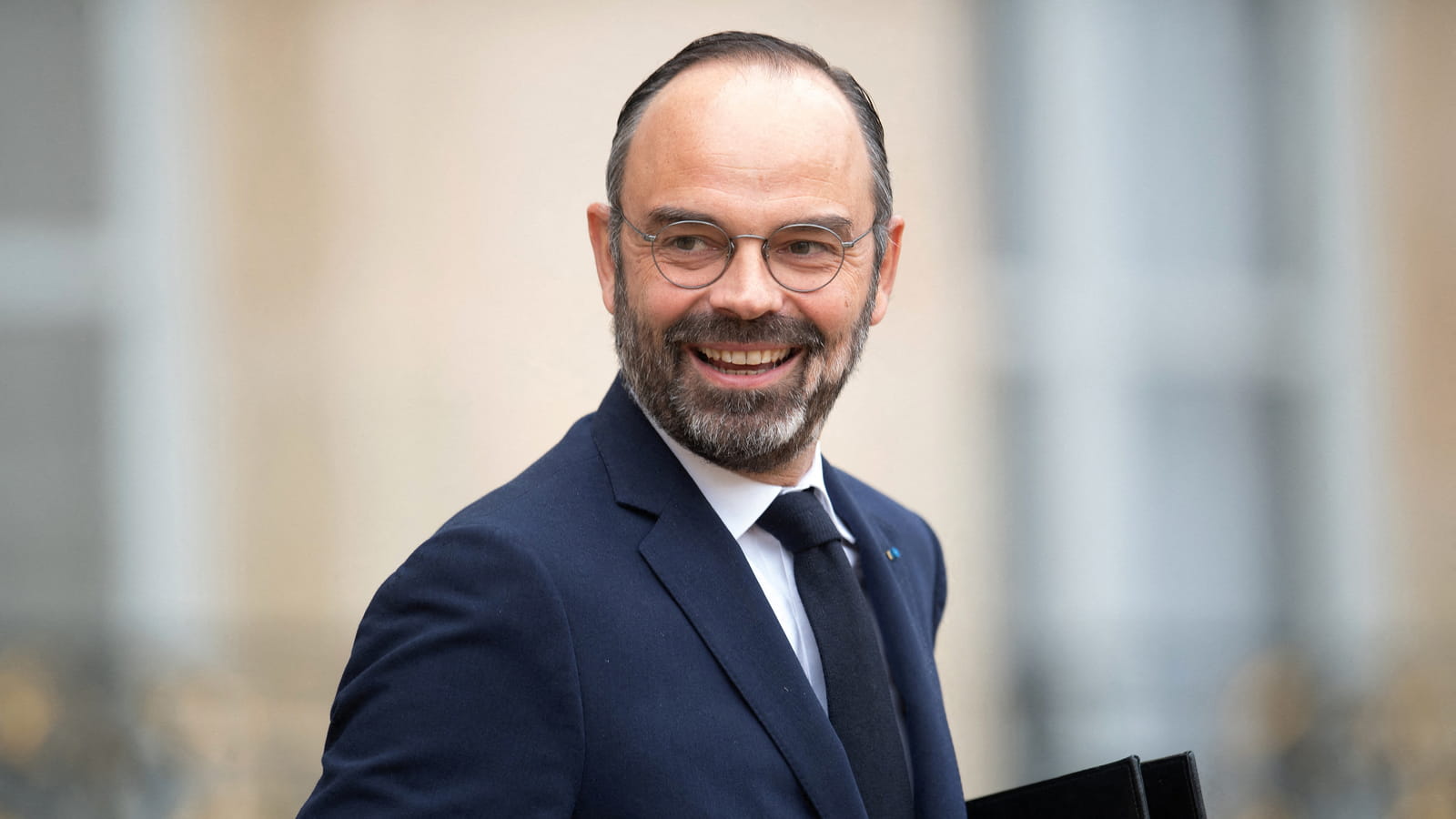 Edouard Philippe sort de l'Elysée, en décembre 2019