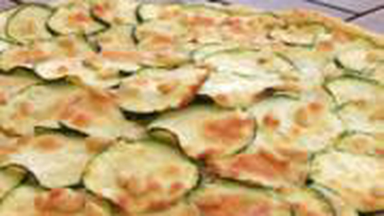 Tarte fine aux courgettes