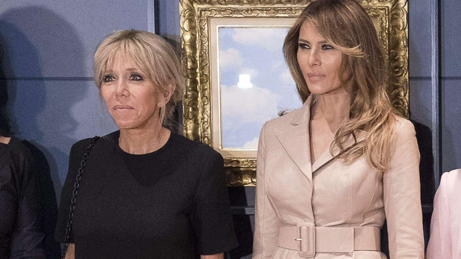 Brigitte Macron et Melania Trump