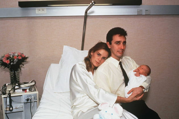 Stéphanie de Monaco et Daniel Ducruet lors de la naissance de leur fils Louis Ducruet en 1992