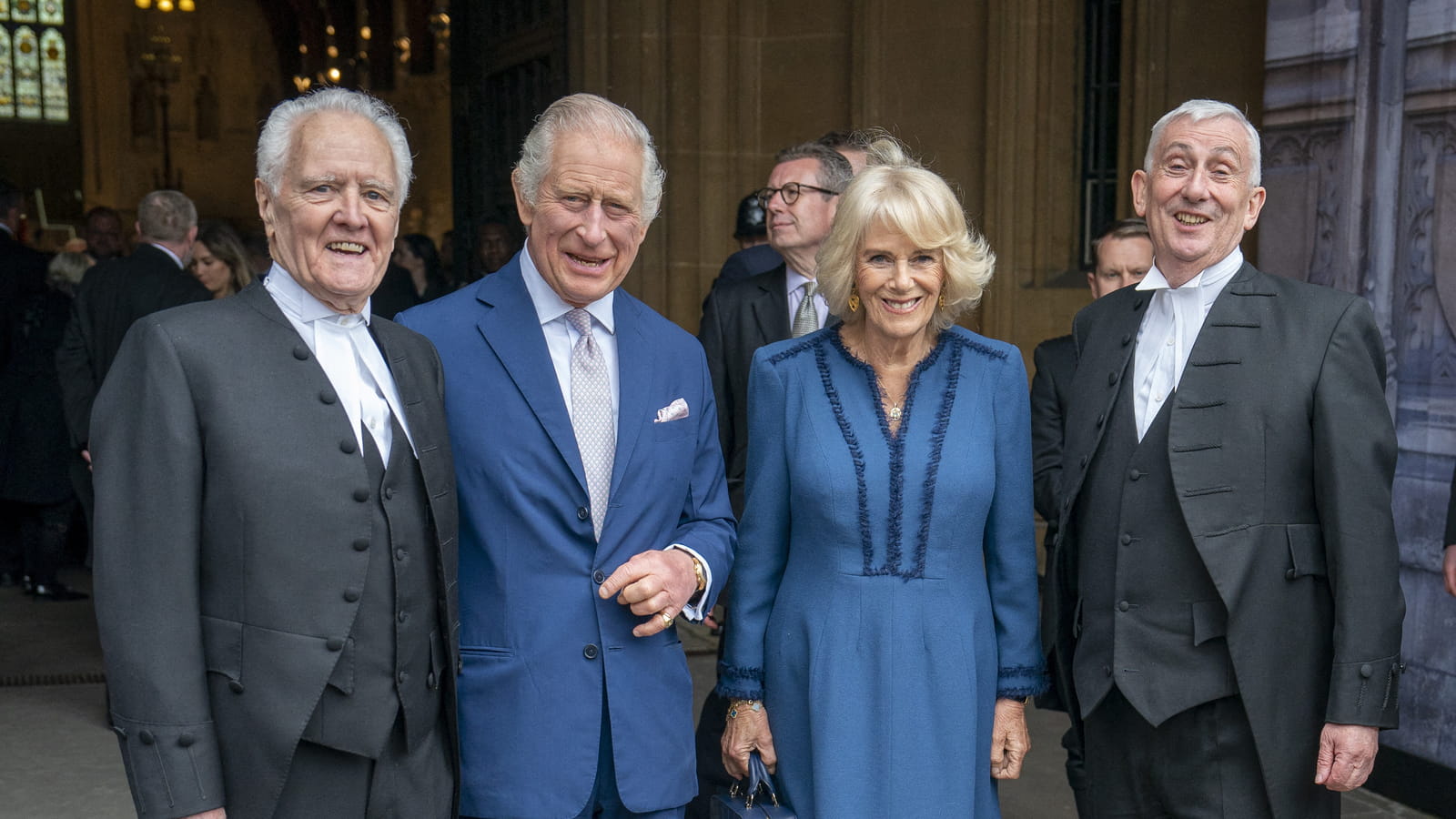 Lord McFall d'Alcluith, Charles III, Camilla et Sir Lindsay Hoyle
