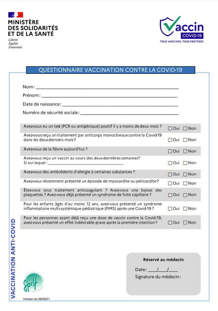 questionnaire vaccination covid pharmacie