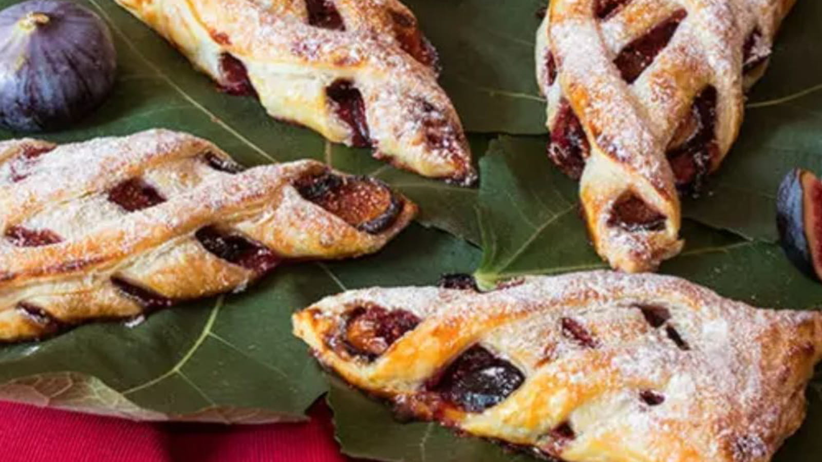 Feuilletés en jalousie aux figues confites au sirop d’érable