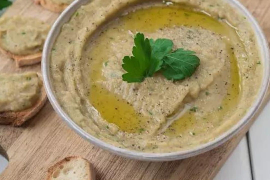 Caviar d'aubergine au persil