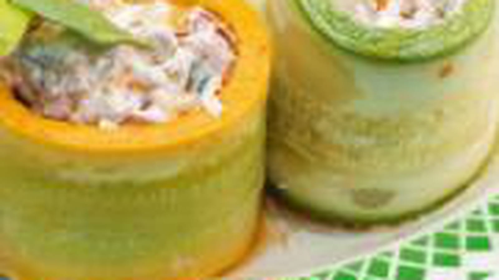 Roulés courgettes-chèvre frais