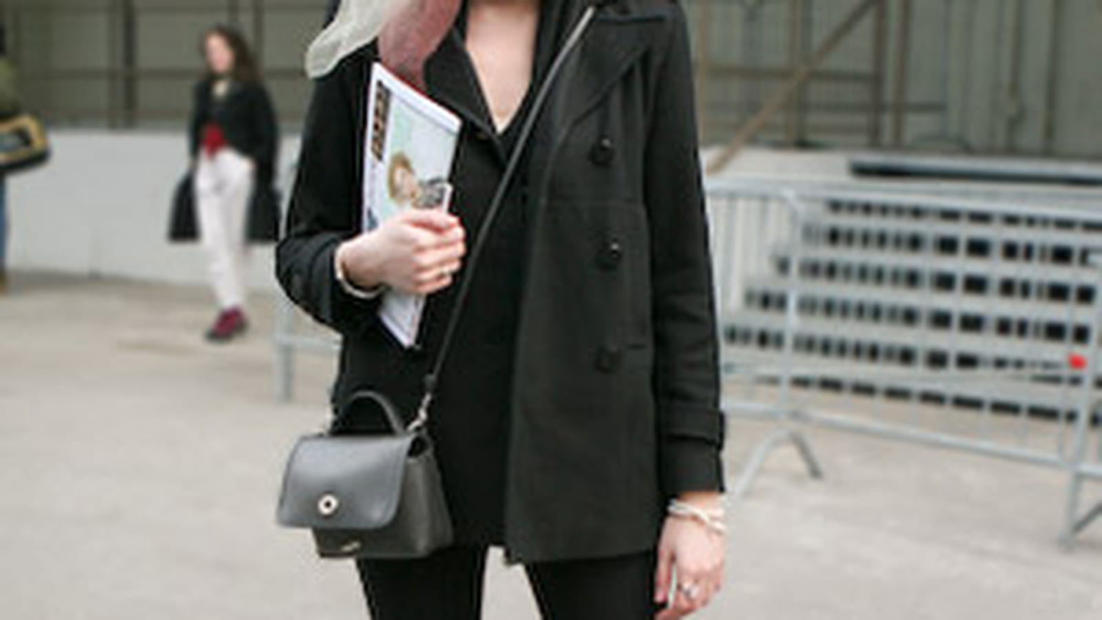 Woman in black