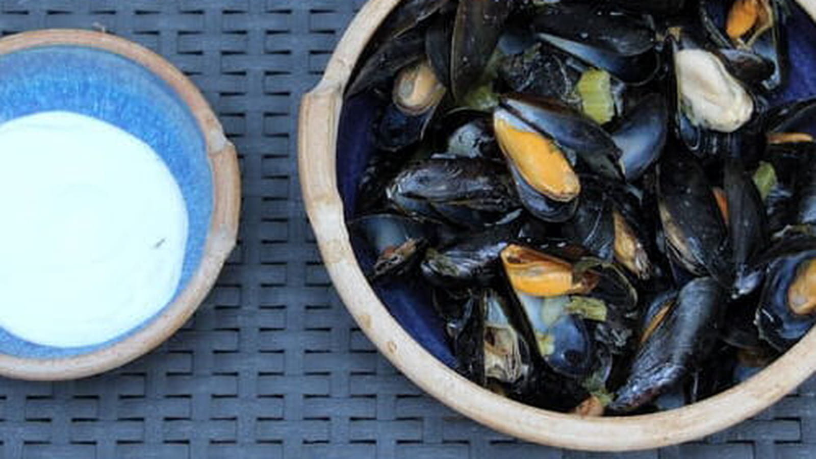 Moules au Roquefort