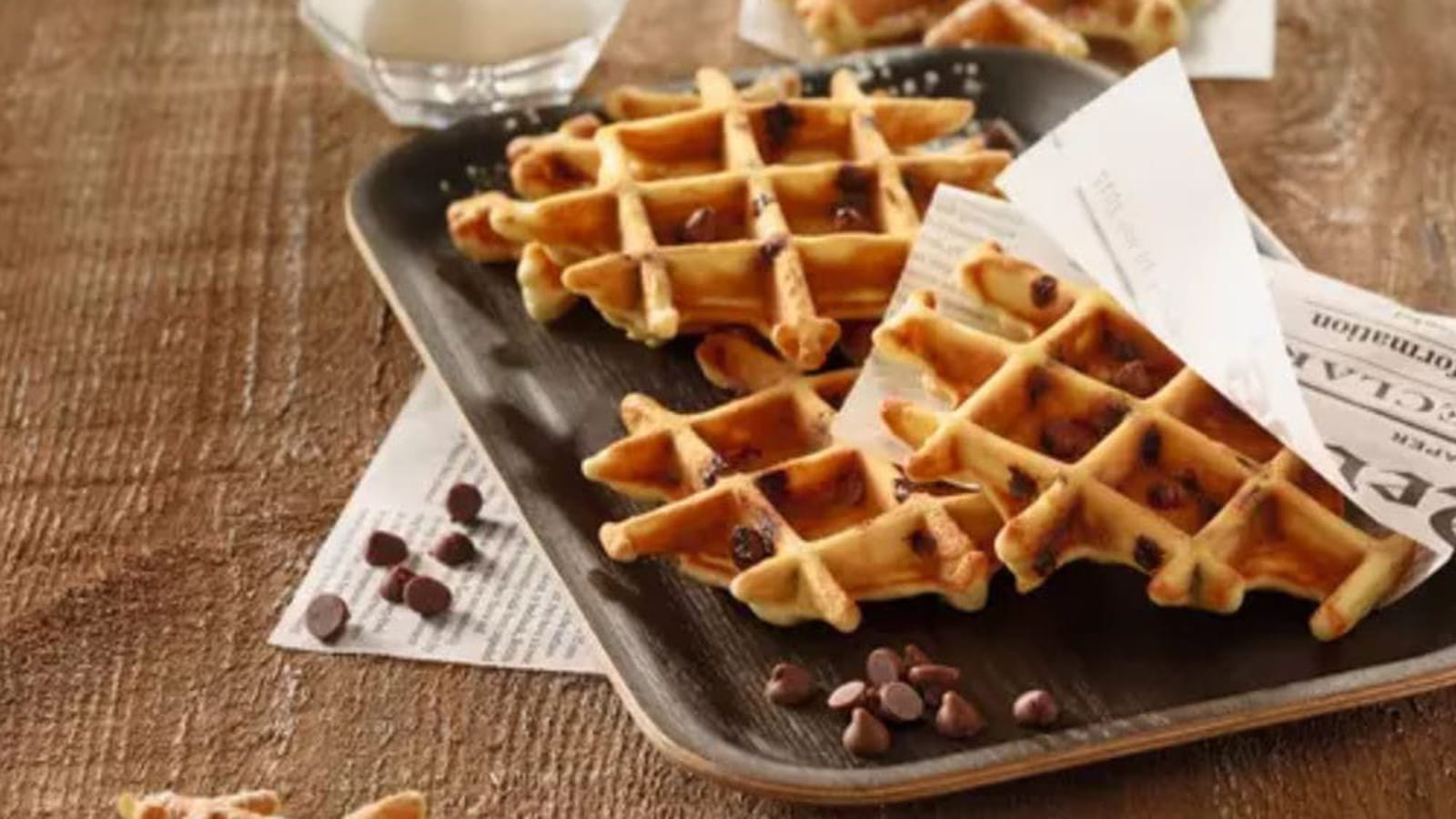 Gaufres aux Pépites de Chocolat au Lait