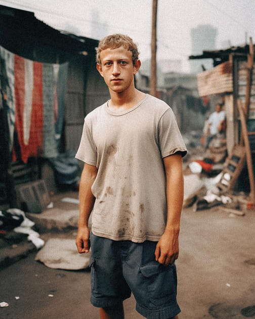 Mark Zuckerberg en version pauvre : photo du riche patron de Facebook en IA