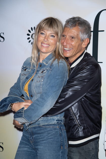 Mélanie Page et Nagui sur le tapis rouge en 2021