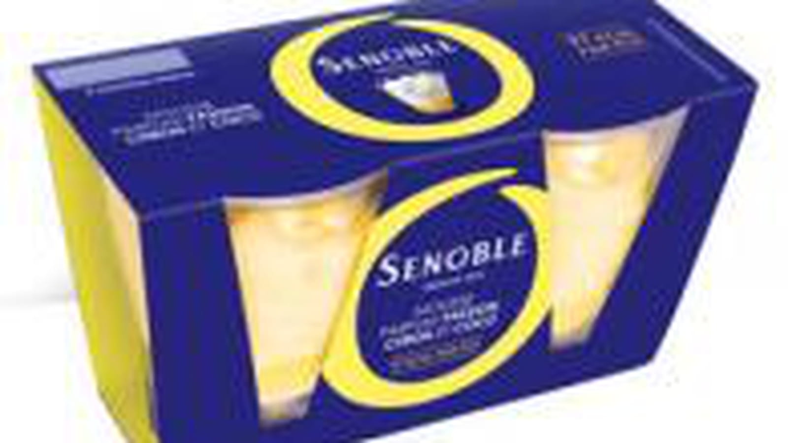 Mousse citron, passion et coco de Senoble