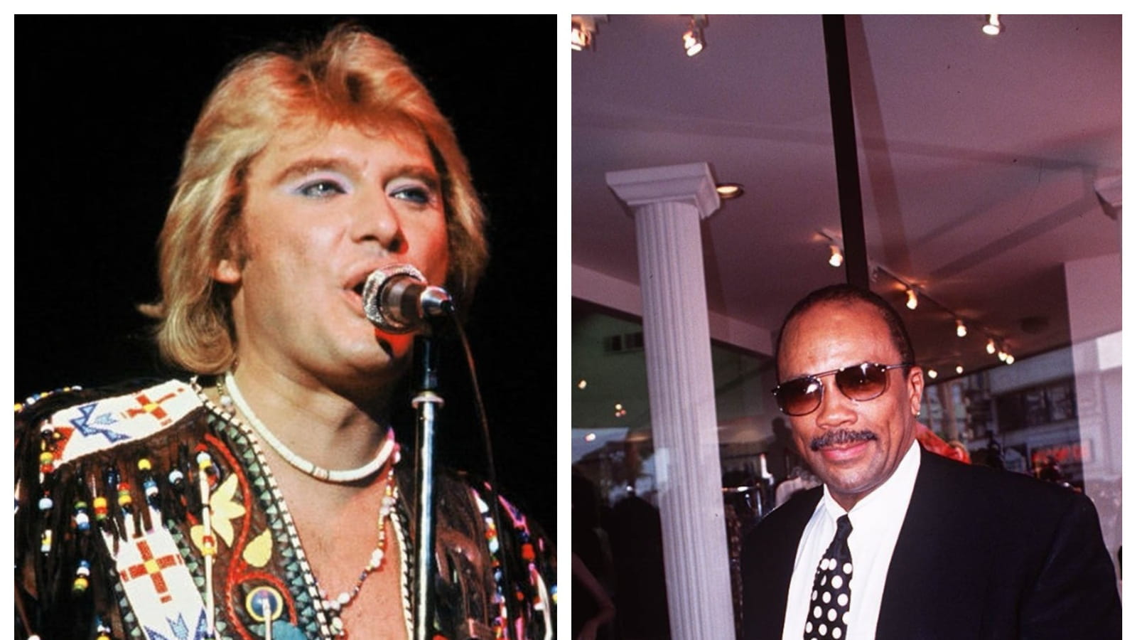 Johnny Hallyday et Quincy Jones