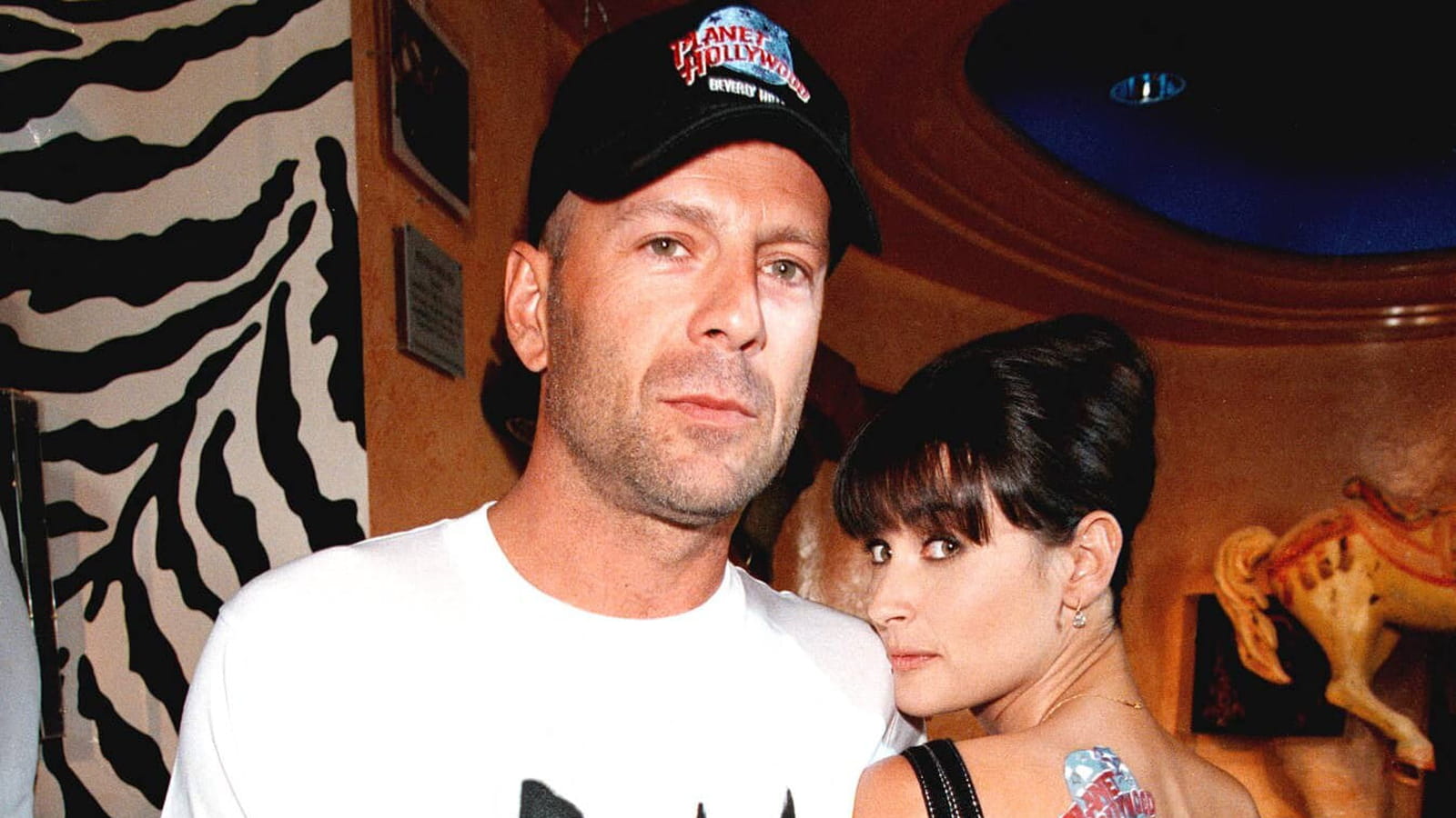 Avec Demi Moore en 1995