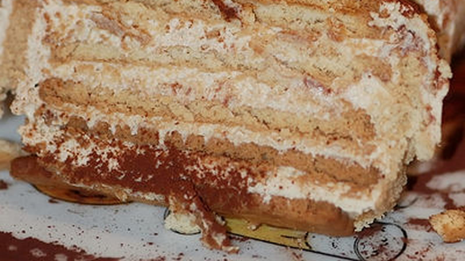 Gâteau aux biscuits thé brun de lu