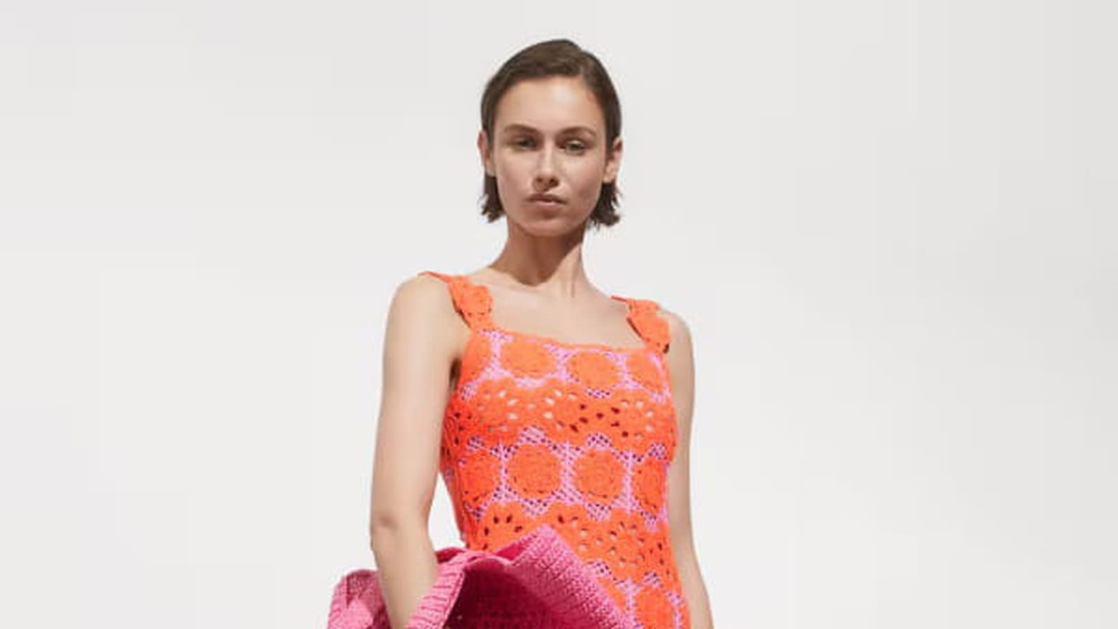Robe en crochet Mango 