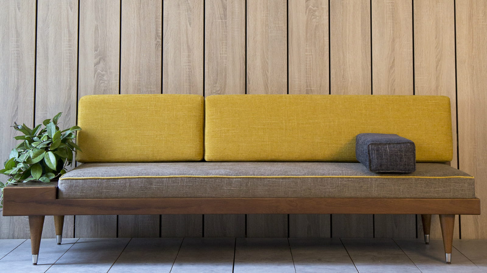 Canapé jaune Kann Design