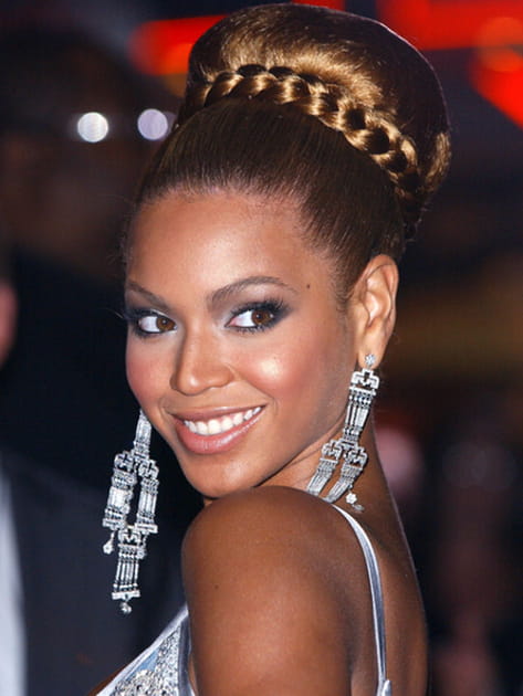 Le chignon natt&eacute; de Beyonc&eacute;