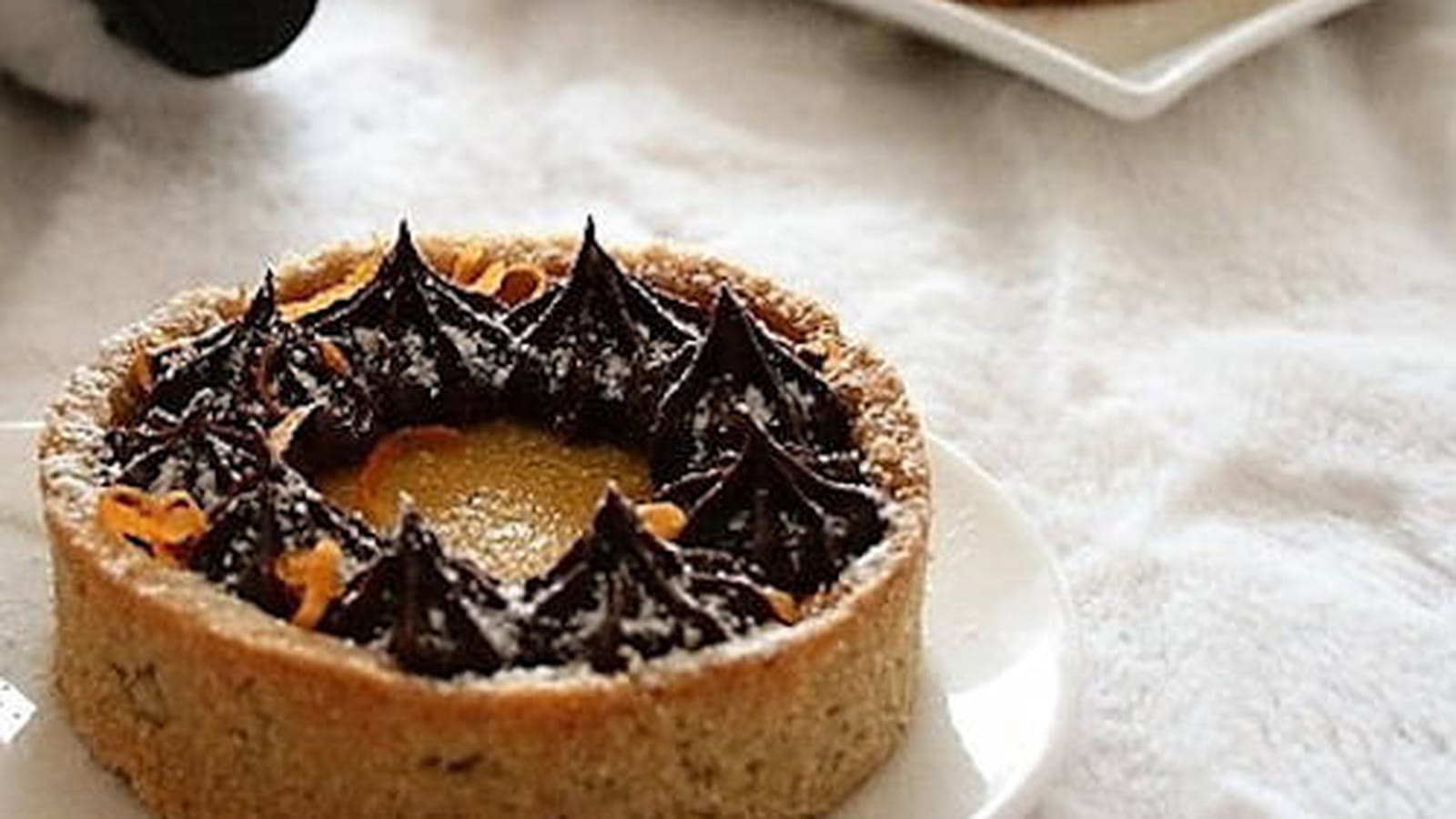 Tartelettes au curd de clémentines-chocolat