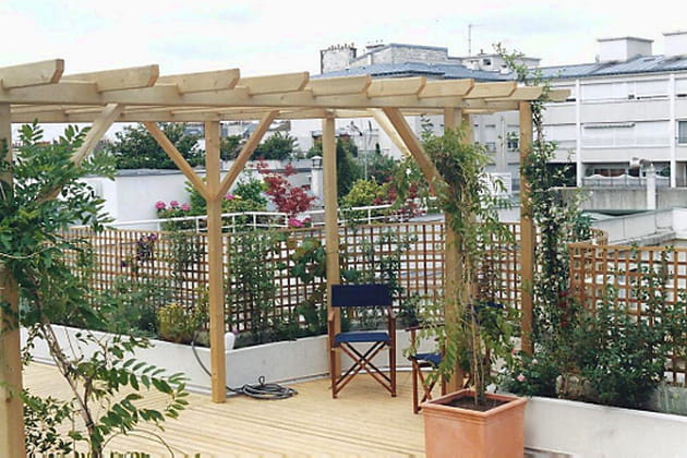 Une terrasse couverte