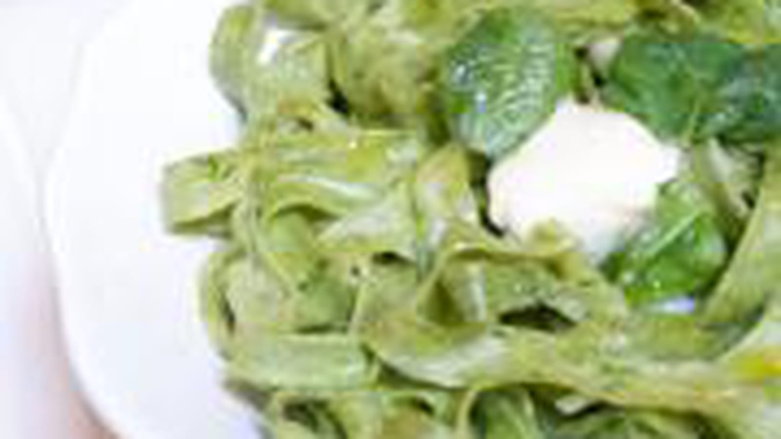 Pâtes fraiches aux épinards