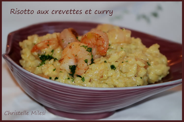 Risotto aux crevettes et curry-image