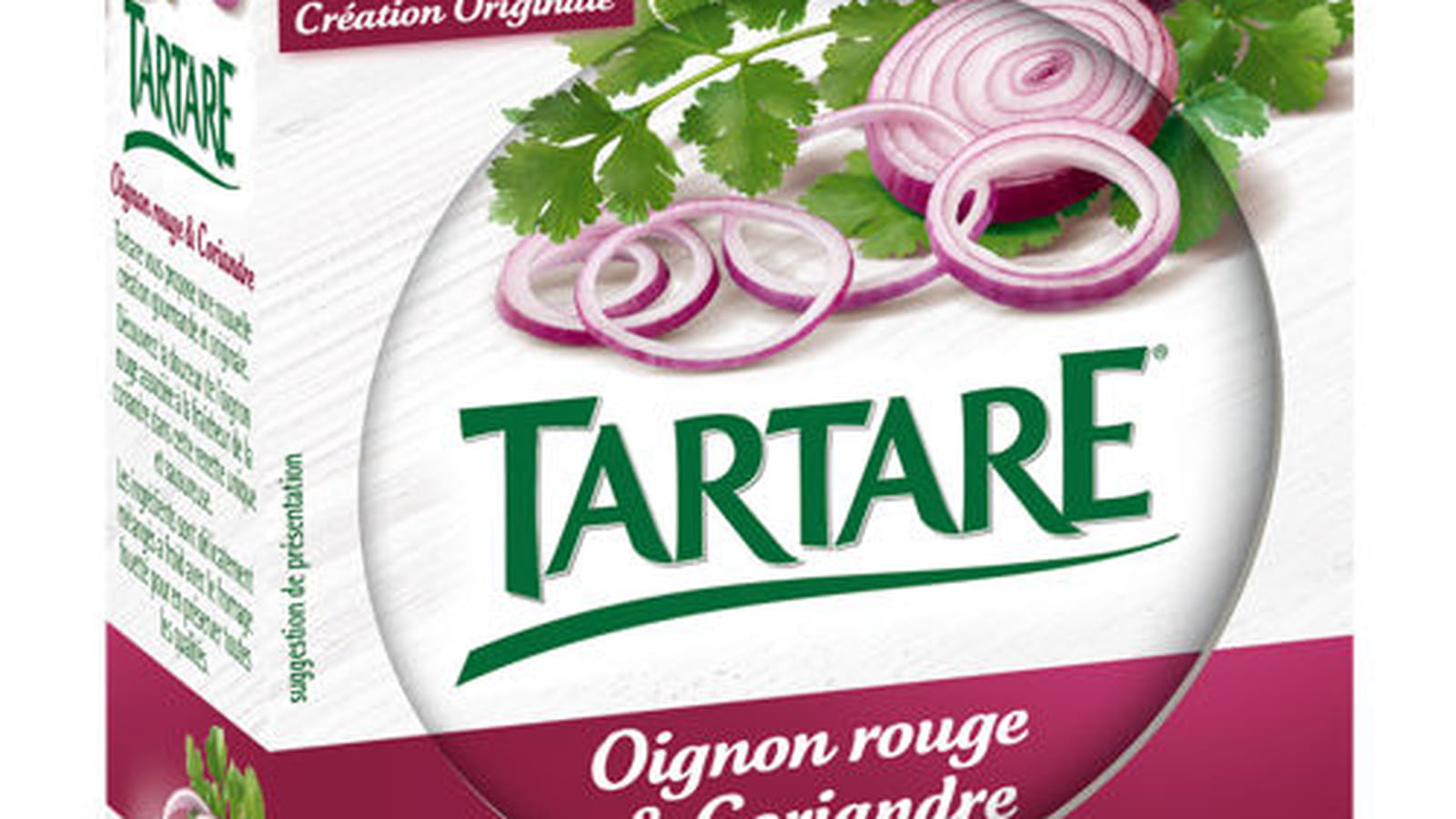 Tartare oignon rouge et coriandre