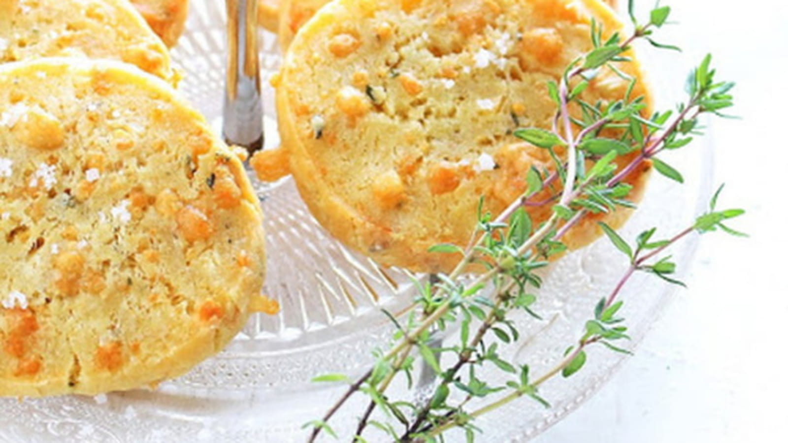 Sablés au thym et parmesan