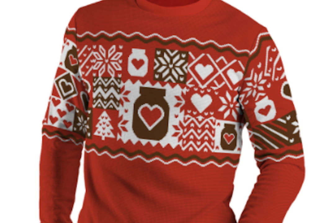 Pull Hiver Blanc Motif Nutella - Taille S - Neuf Sans étiquettes - Homme