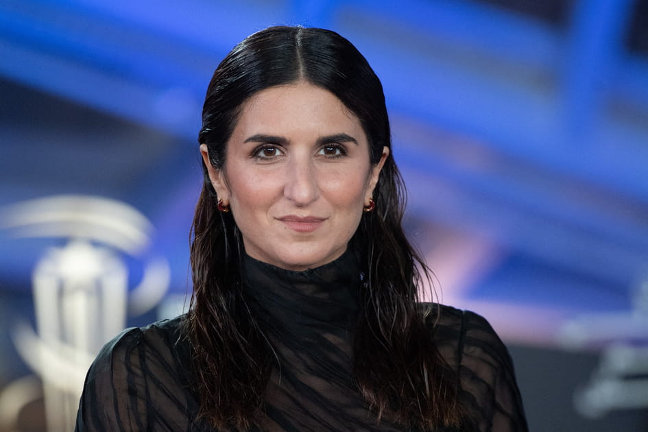 Raie au milieu et wet look de G&eacute;raldine Nakache